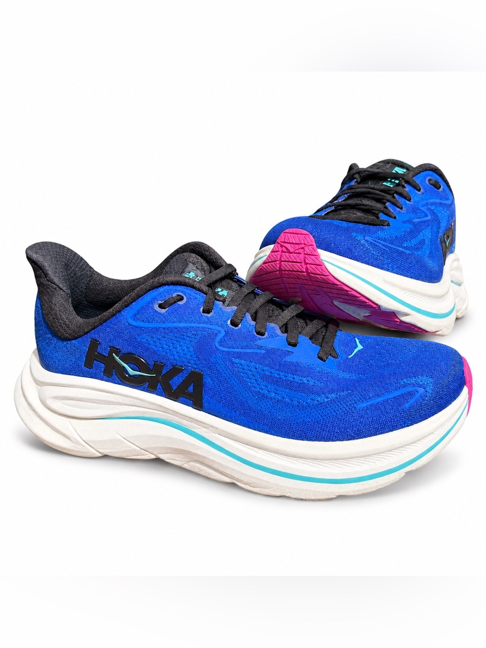 HOKA Clifton 10 Women’s Running Shoes Night Sky/Ultramarine Blue Size 9.5B